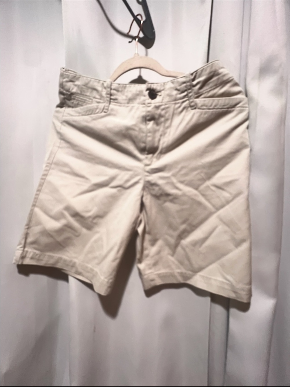 Lauren Ralph Lauren Light Tan Chino Bermuda Shorts Size 8 Women’s Classic Cotton - Picture 2 of 4